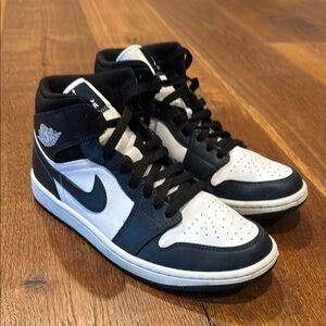 Nike Black and White High-Top Sneakers